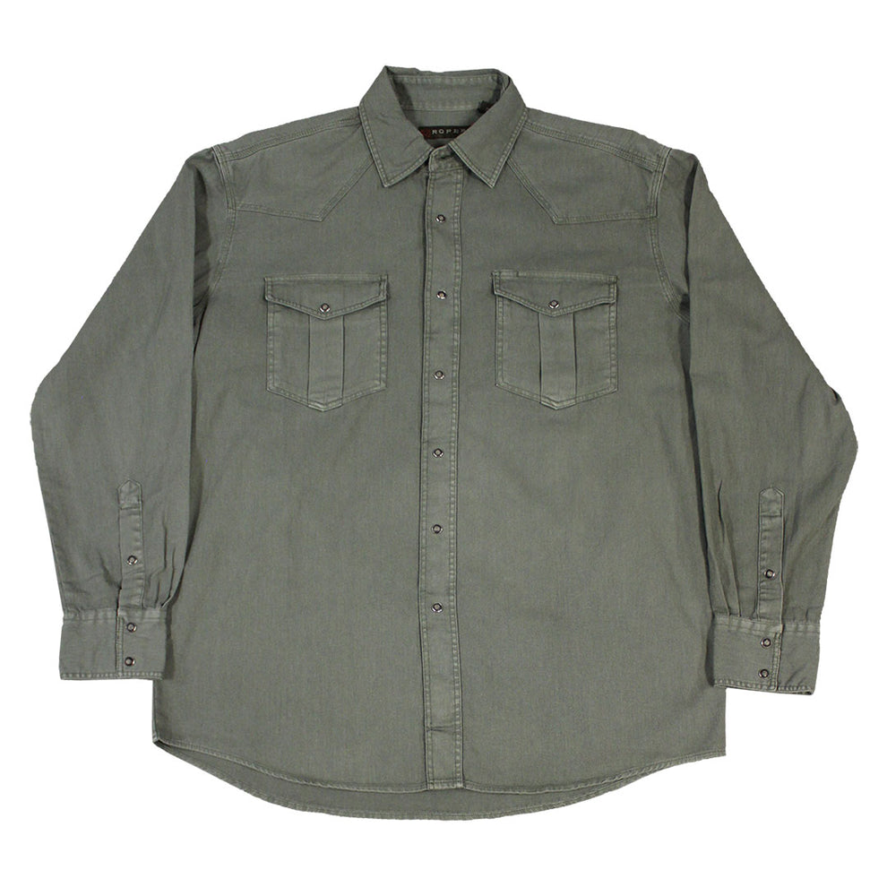 Roper Men's Pigment Twill Wash Down Shirt