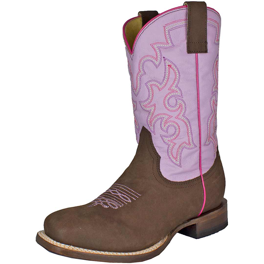 Roper Youth Girls' Pink Shaft Cowgirl Boots