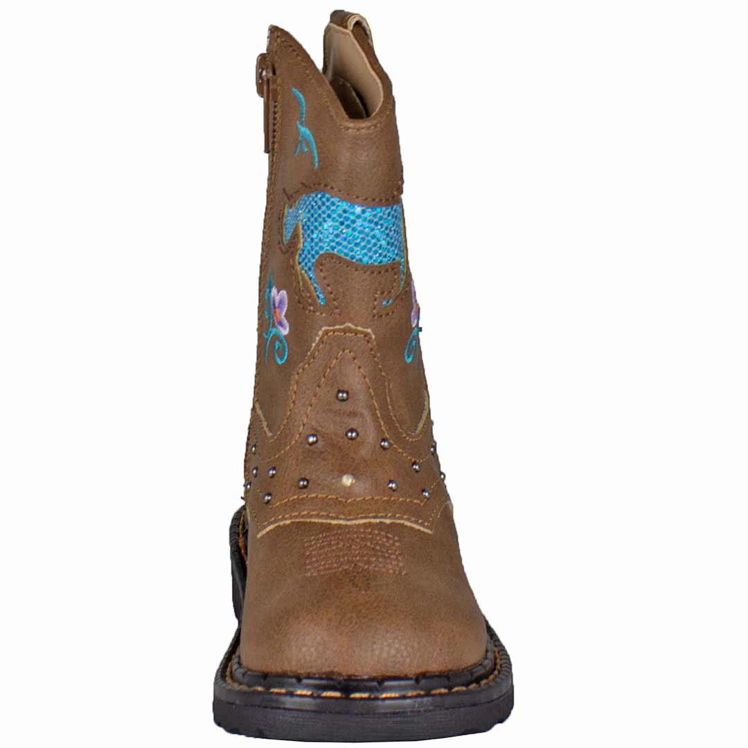 Roper Toddler Girls' Horse Cut-Out Cowgirl Boots
