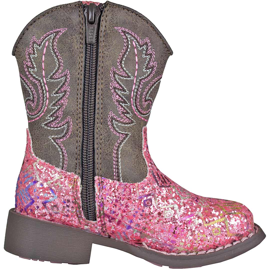 Roper Toddler Girls' Azteka Glitter Cowgirl Boots