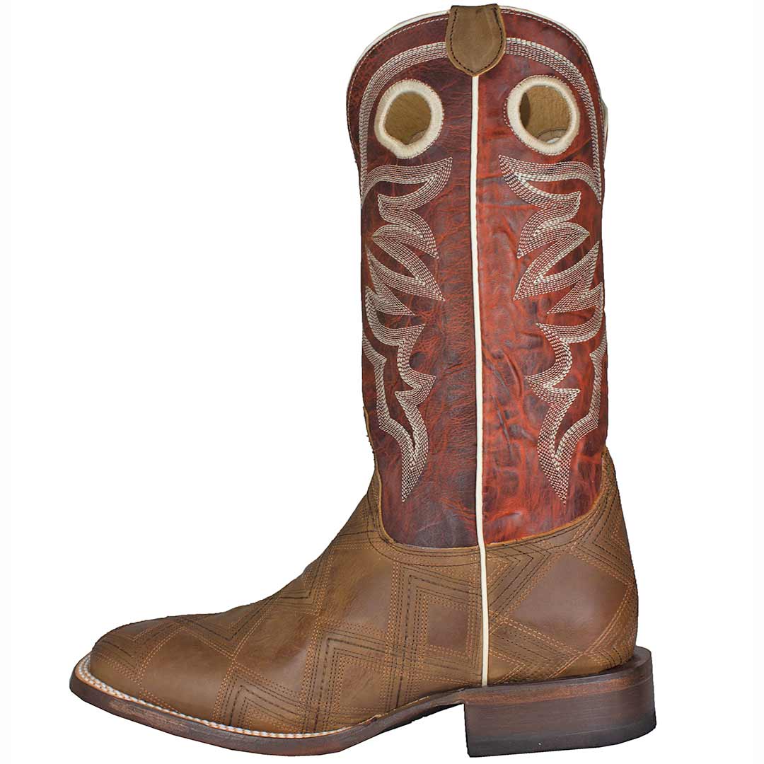 Roper Men's Stitched Vamp Square Toe Cowboy Boots