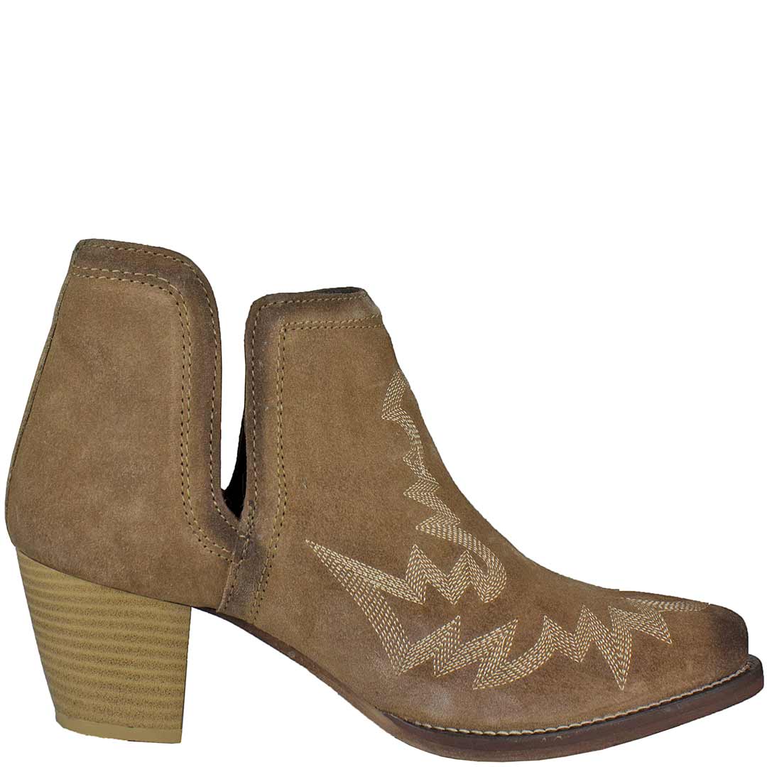 Roper Women's Suede Fashion Ankle Cowgirl Boots