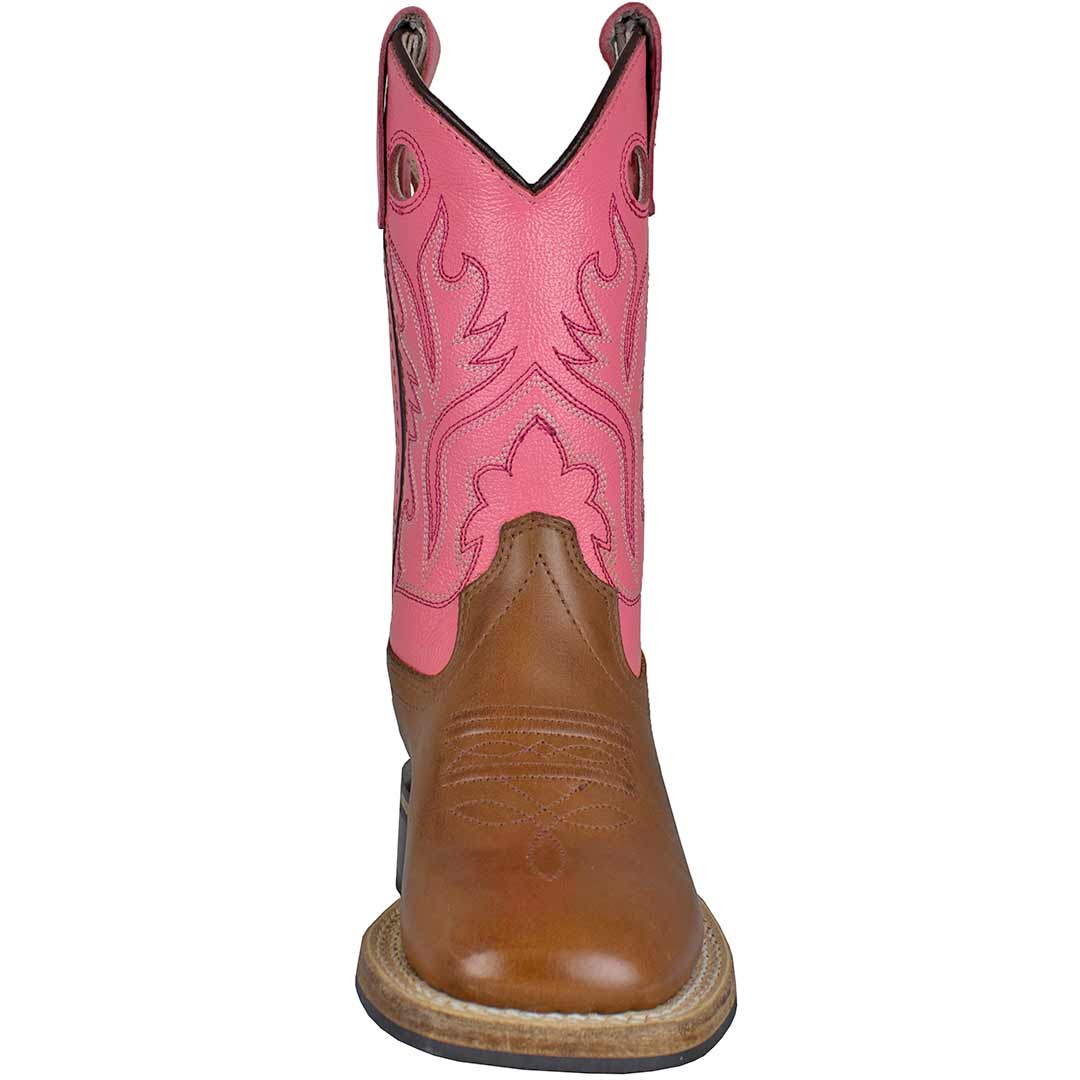 Old West Girls' Square Toe Cowgirl Boots