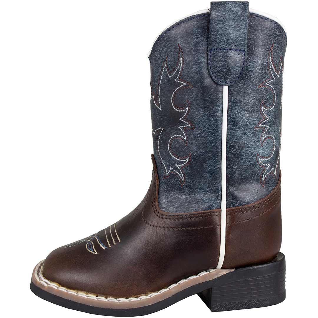 Old West Toddler Boys' Square Toe Cowboy Boots