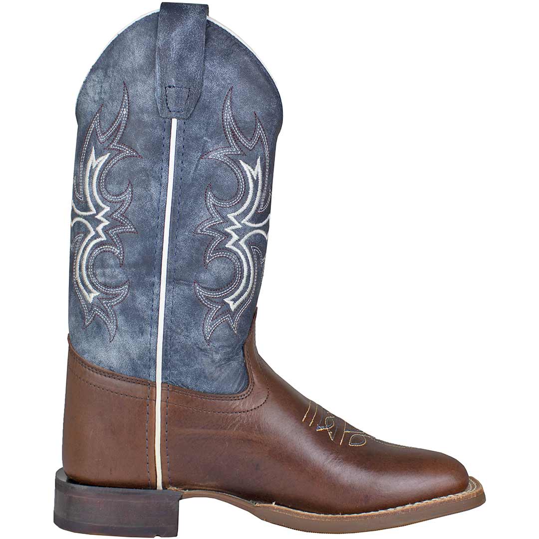 Old West Boys' Square Toe Cowboy Boots