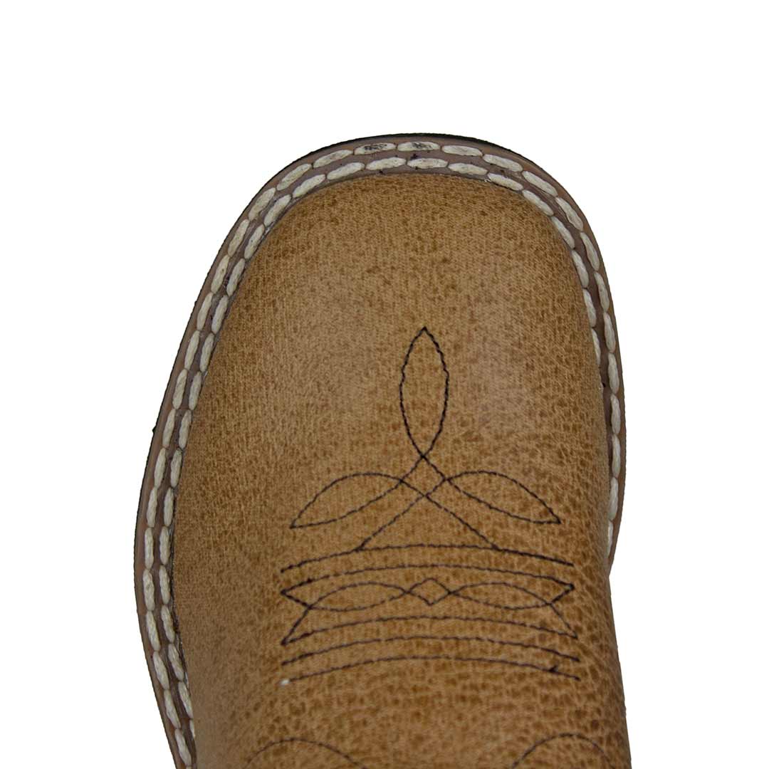 Old West Boys' Vintage Square Toe Cowboy Boots