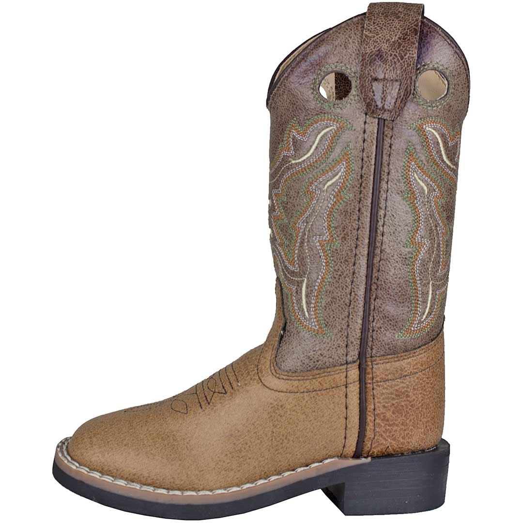 Old West Boys' Vintage Square Toe Cowboy Boots