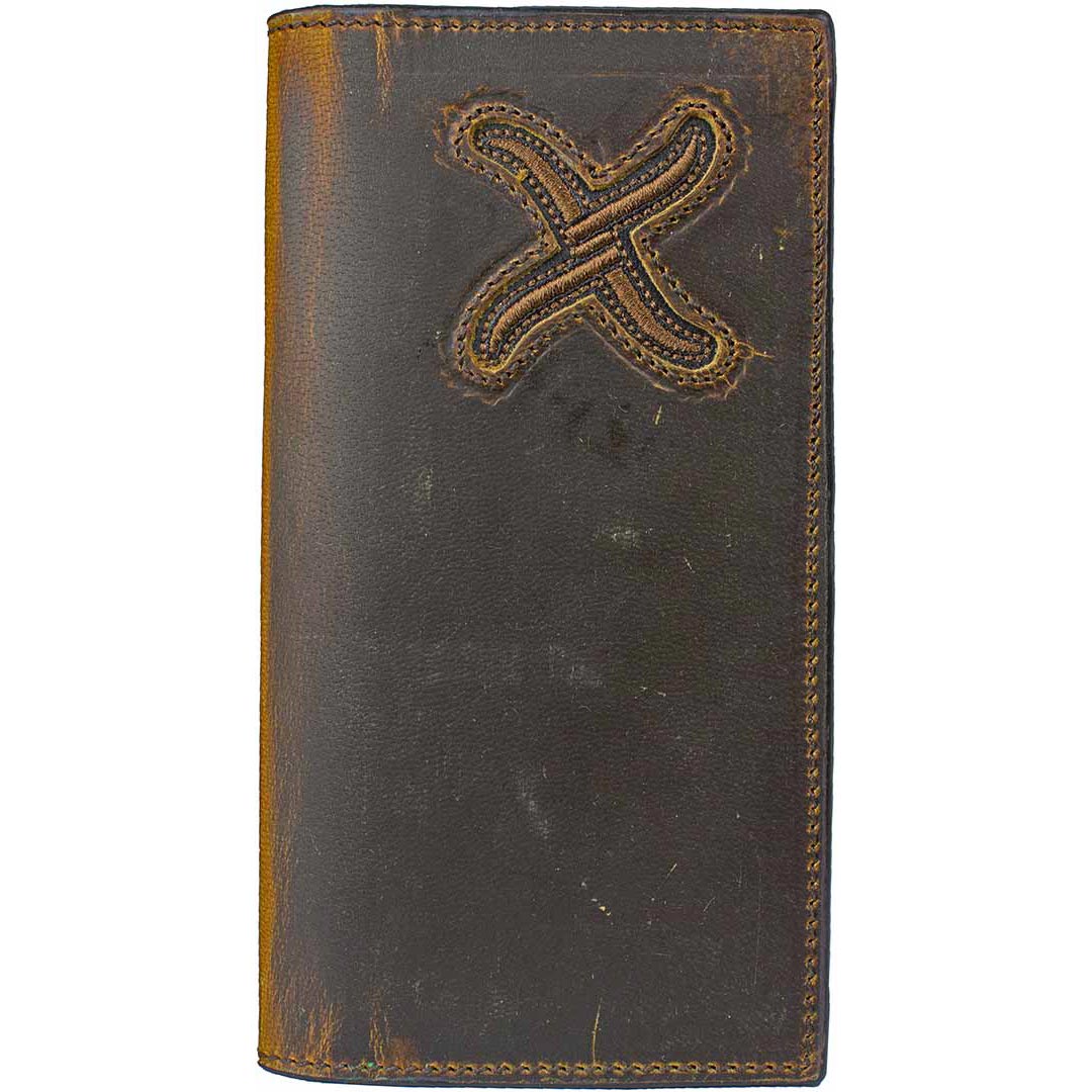Twisted X Men's Distressed Leather Rodeo Wallet