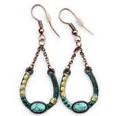 Boucles d'oreilles artisanales en fer à cheval pour femmes Wyo Horse