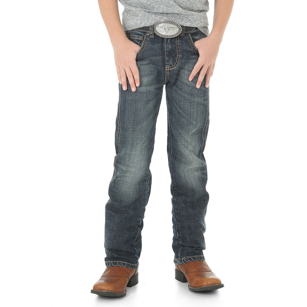 Wrangler Boy's Retro Slim Fit Straight Leg Jeans