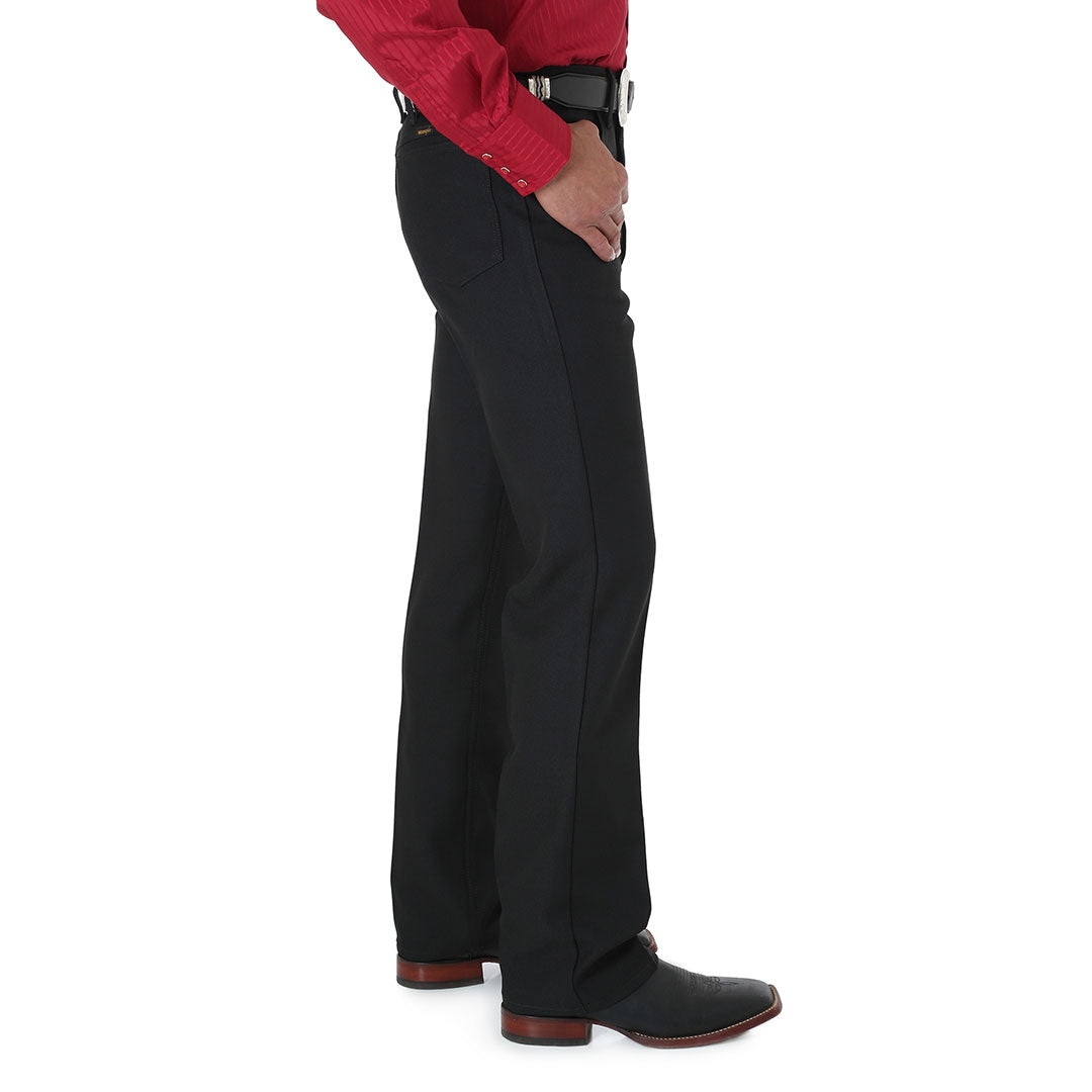 Wrangler Men's WRancher Straight Leg Dress Pant - Black