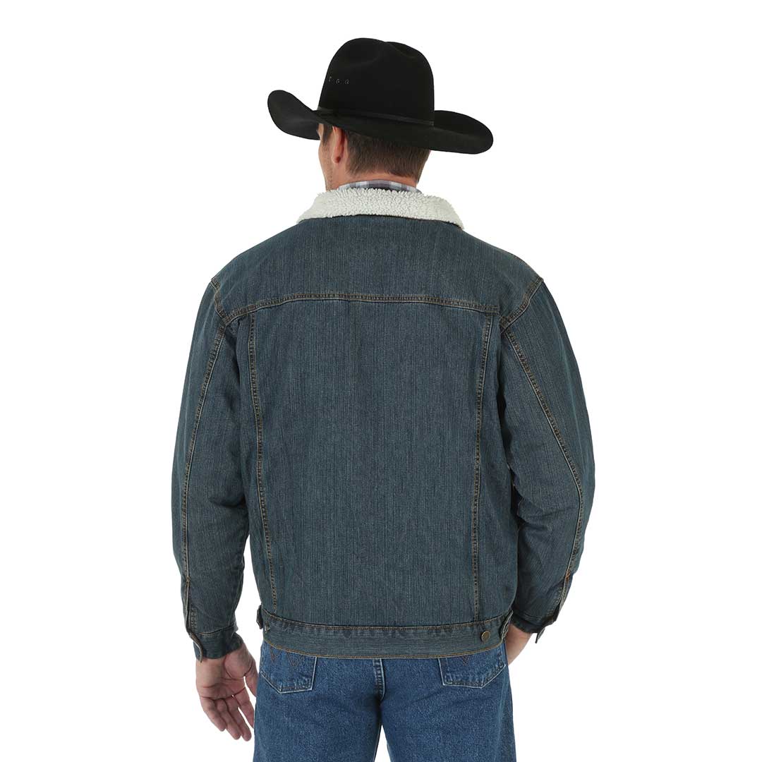 Wrangler Men's Sherpa Lined Jean Jacket