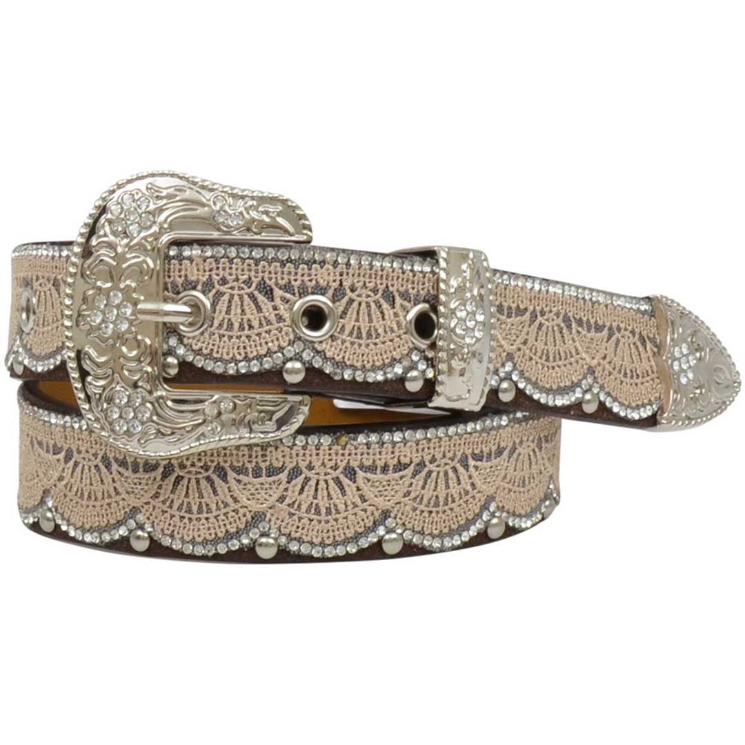 Angel Ranch Girl's Lace Overlay Belt