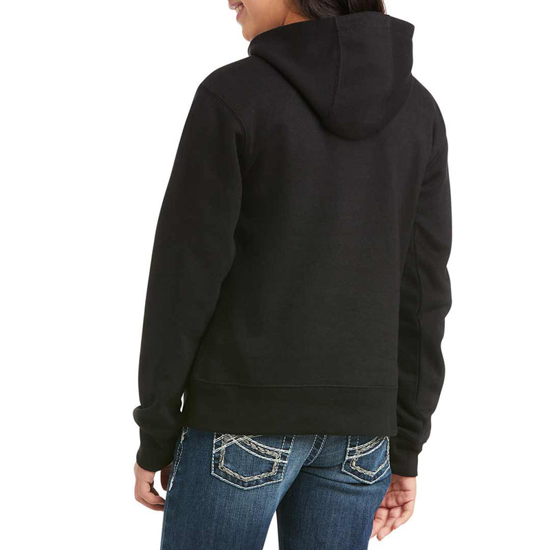 Ariat Girls' REAL Chest Logo Hoodie