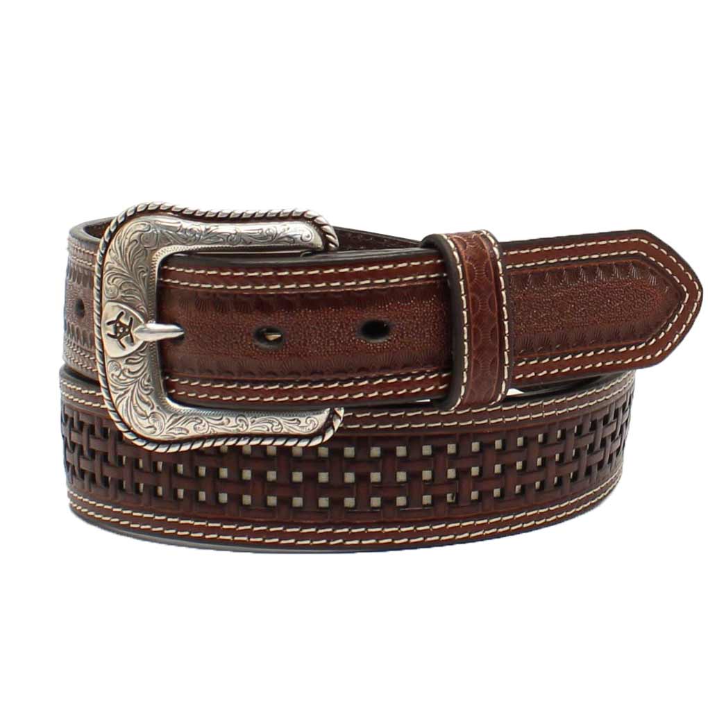 Ariat Men's Basketweave Leather Belt