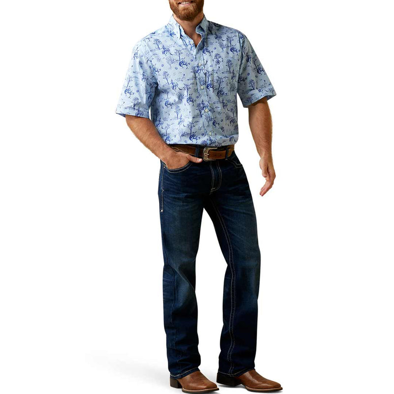 Ariat Men's Jonas Classic Fit Short Sleeve Button-Down Shirt