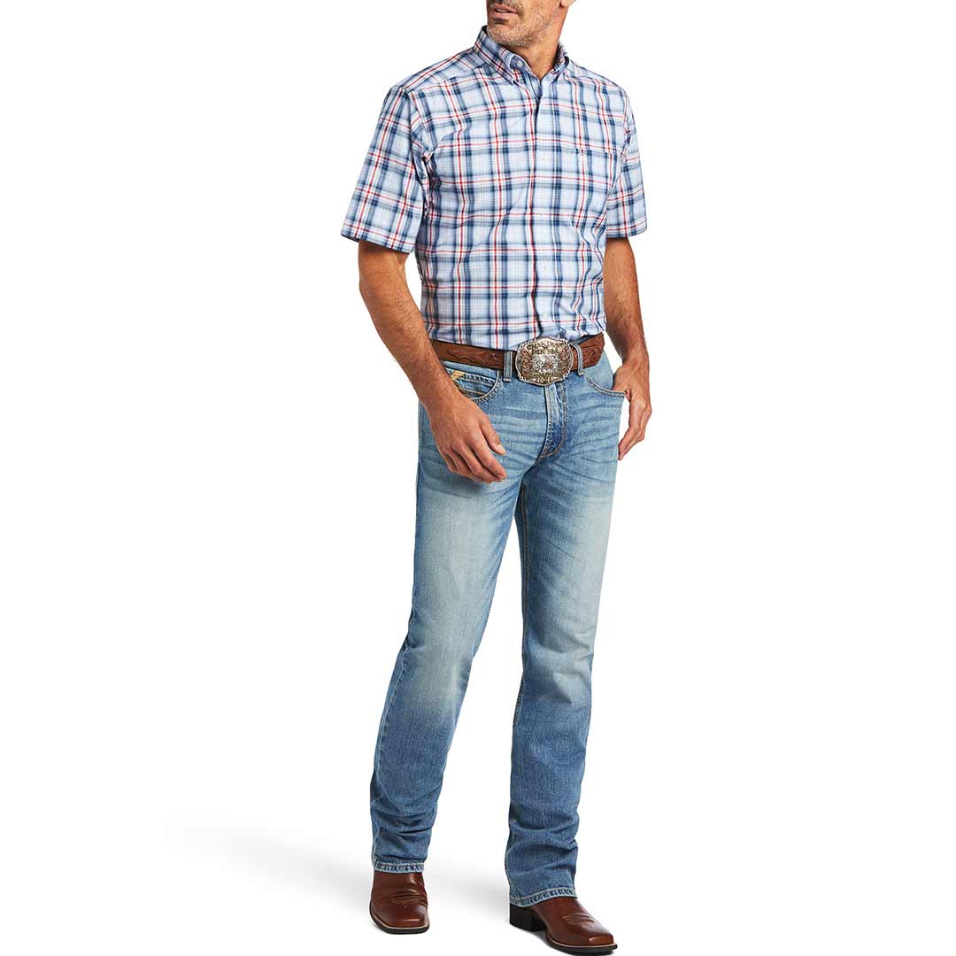 Ariat Men's Pro Series Fergus Short Sleeve Fitted Button-Down Shirt