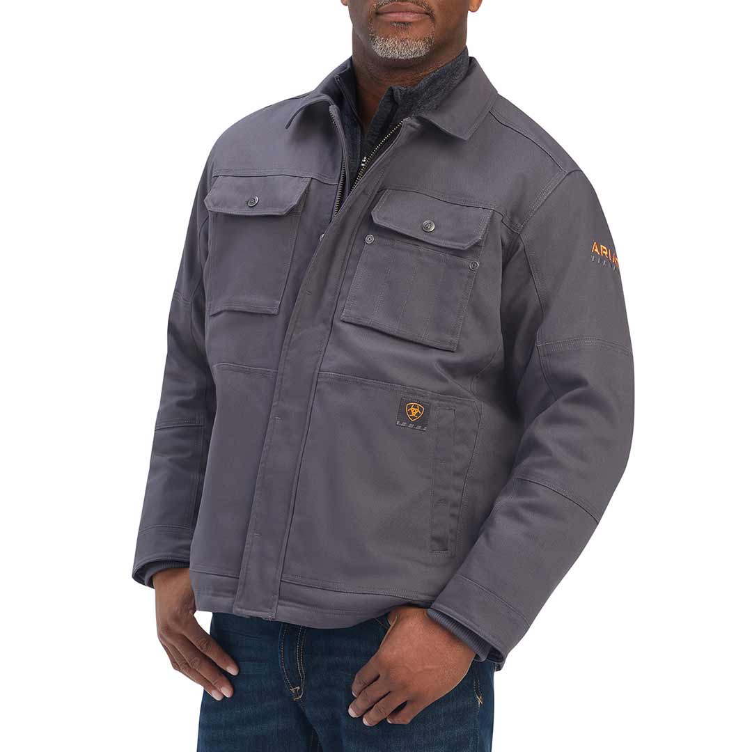 Ariat Men's Rebar DuraCanvas Sherpa-Lined Coat