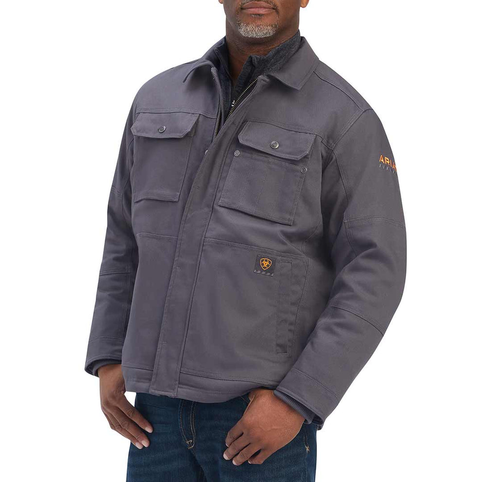 Ariat Men's Rebar DuraCanvas Sherpa-Lined Coat