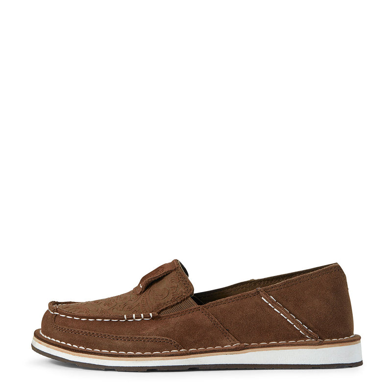 Ariat Women's Cruiser Tooled Suede Slip On Shoes