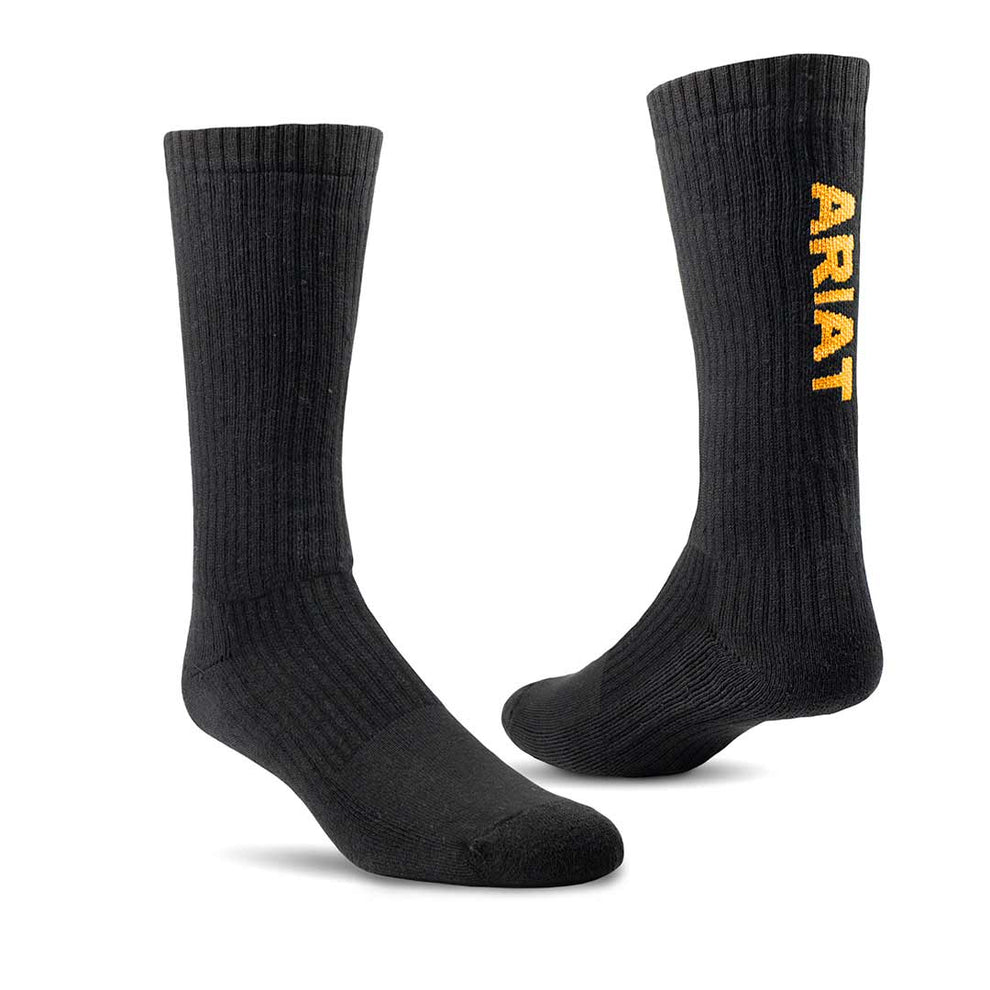 Ariat Work Premium Cotton Mid-Calf Socks - 3 Pack