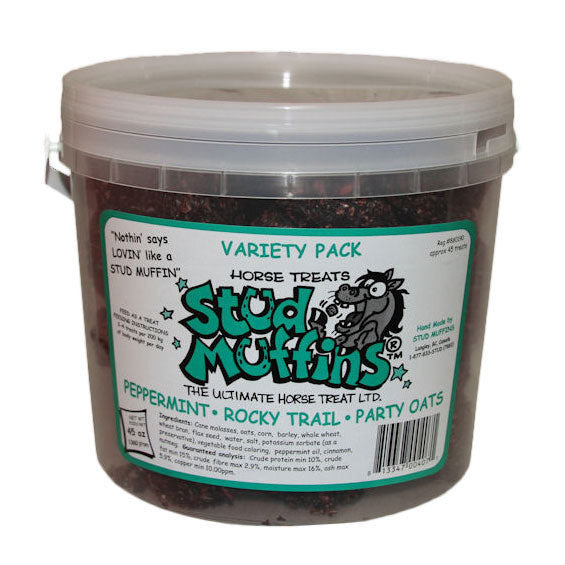 Stud Muffins Horse Treats - 3 Flavor Bucket