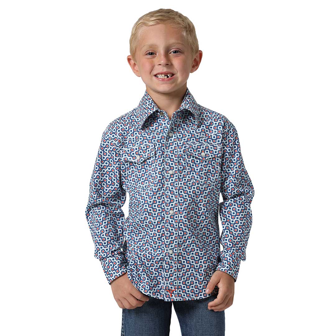 Wrangler Boy's 20X A/C Geometric Print Shirt