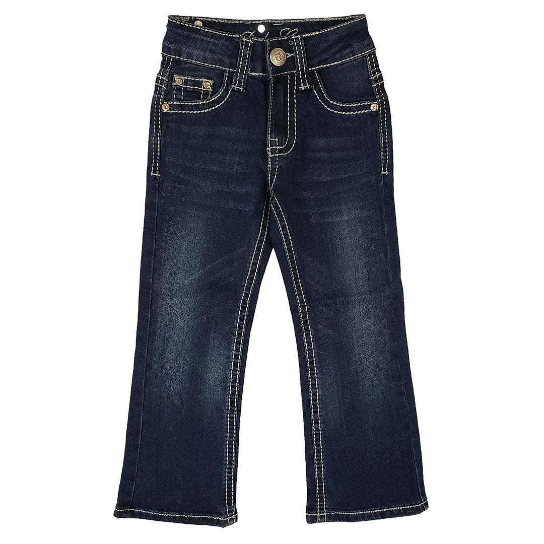 Rodeo Girl Embroidered & Rhinestone Girl's Jeans