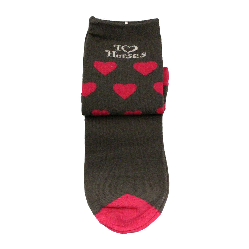Austin Accent Women's I Love Horses Socks