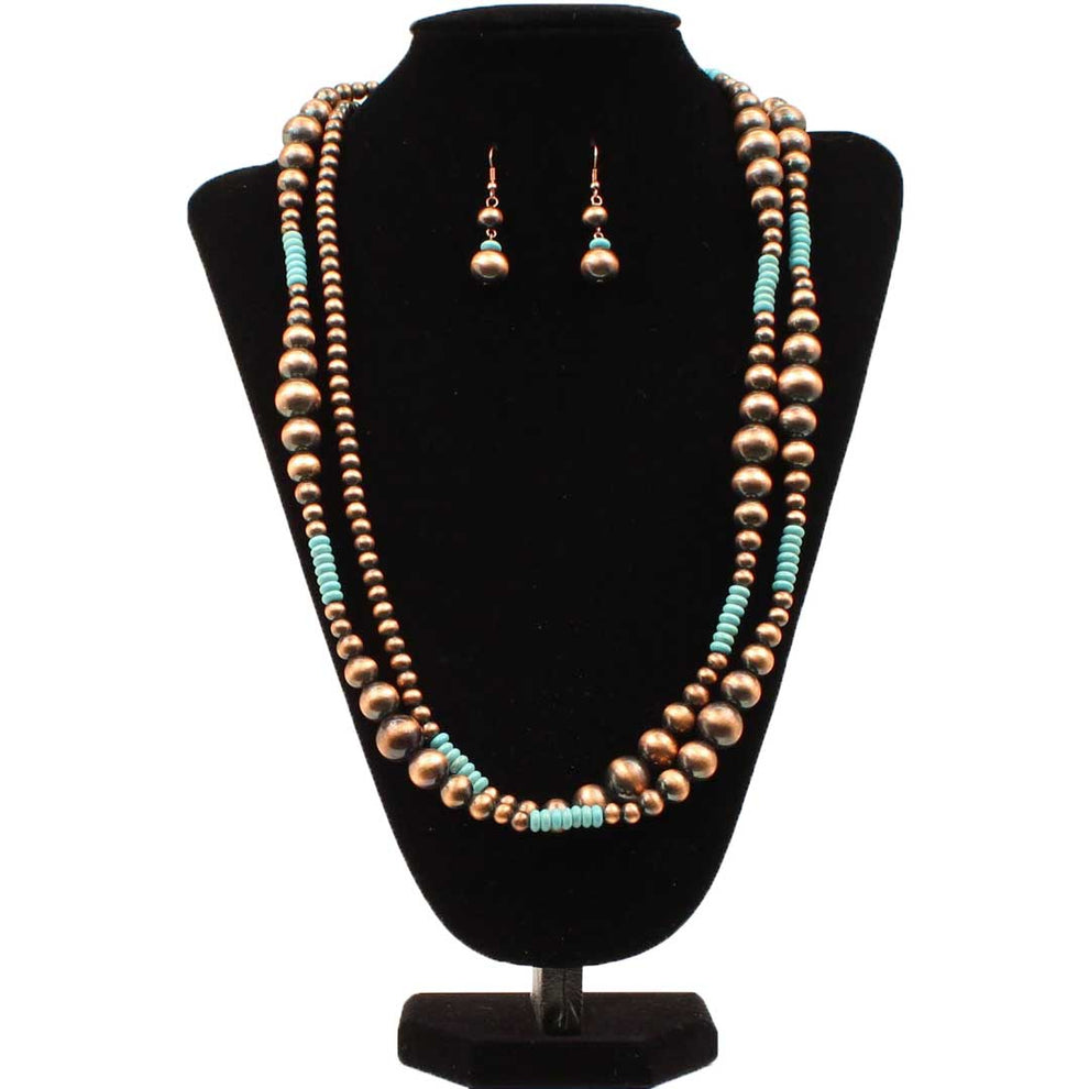 Blazin Roxx Copper and Turquoise Jewelry Set