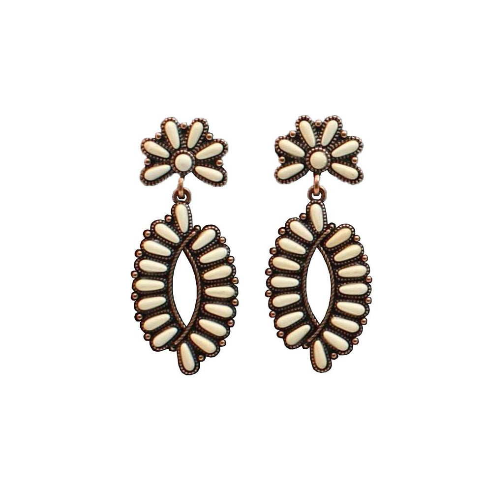 Blazin Roxx Ivory Blossom Earrings