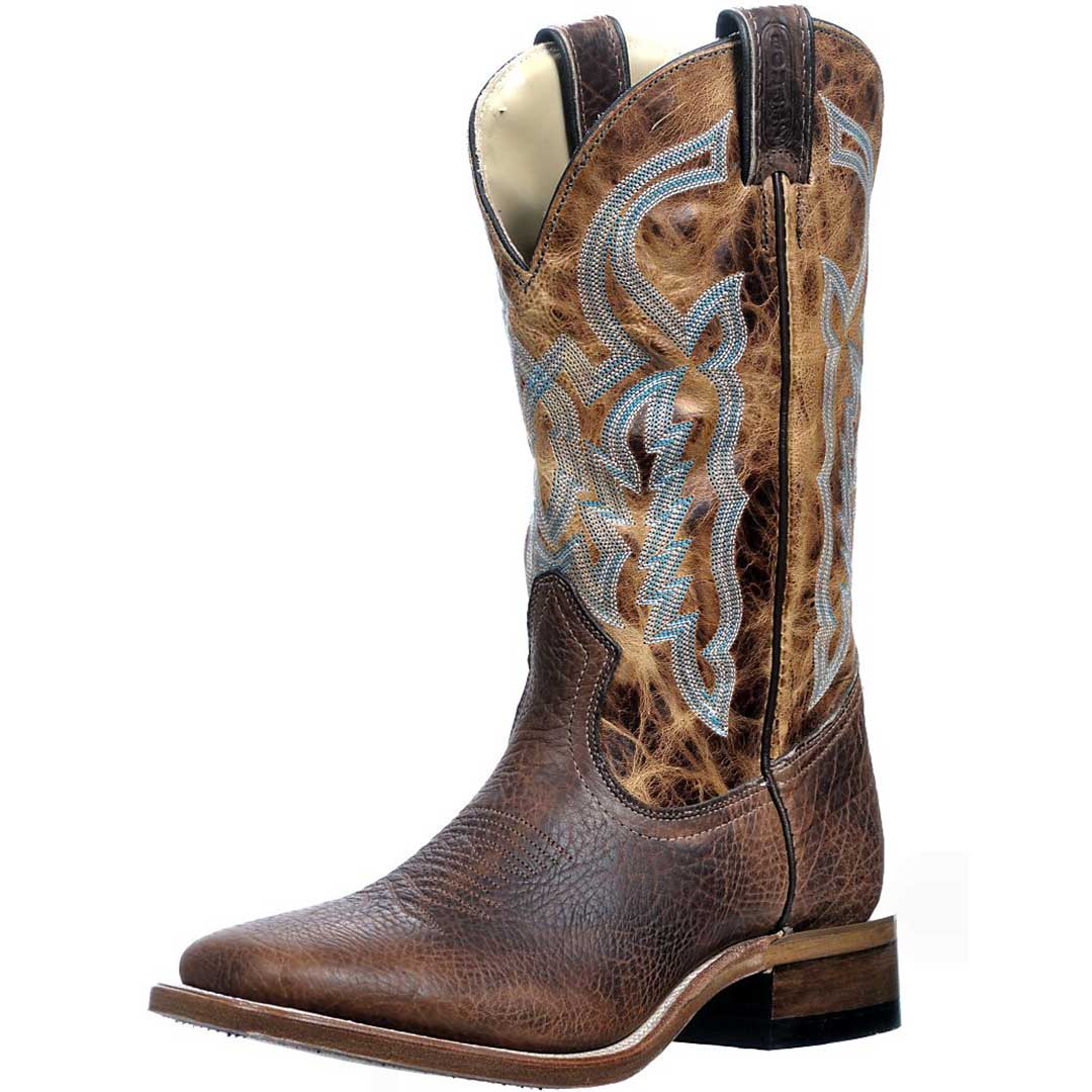 Boulet Women's Distressed Leather Cowgirl Boots