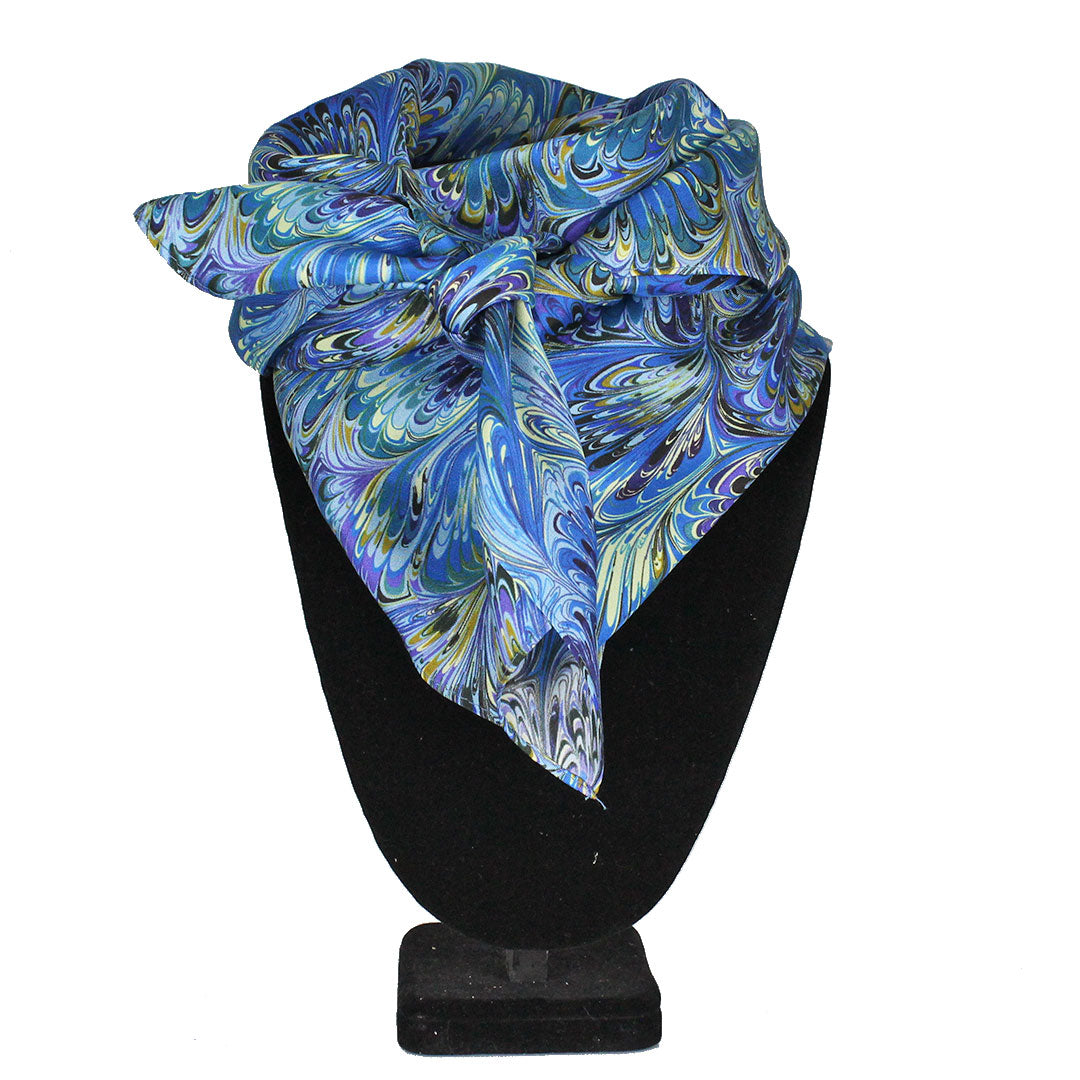 Austin Accent Peacock Feather Wild Rag Scarf
