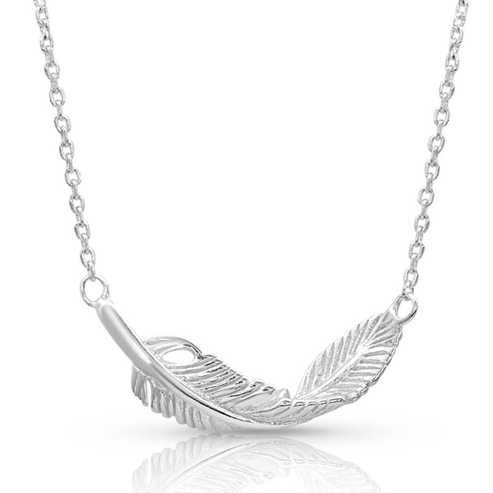 Montana Silversmiths Women's Turning Feather Necklace