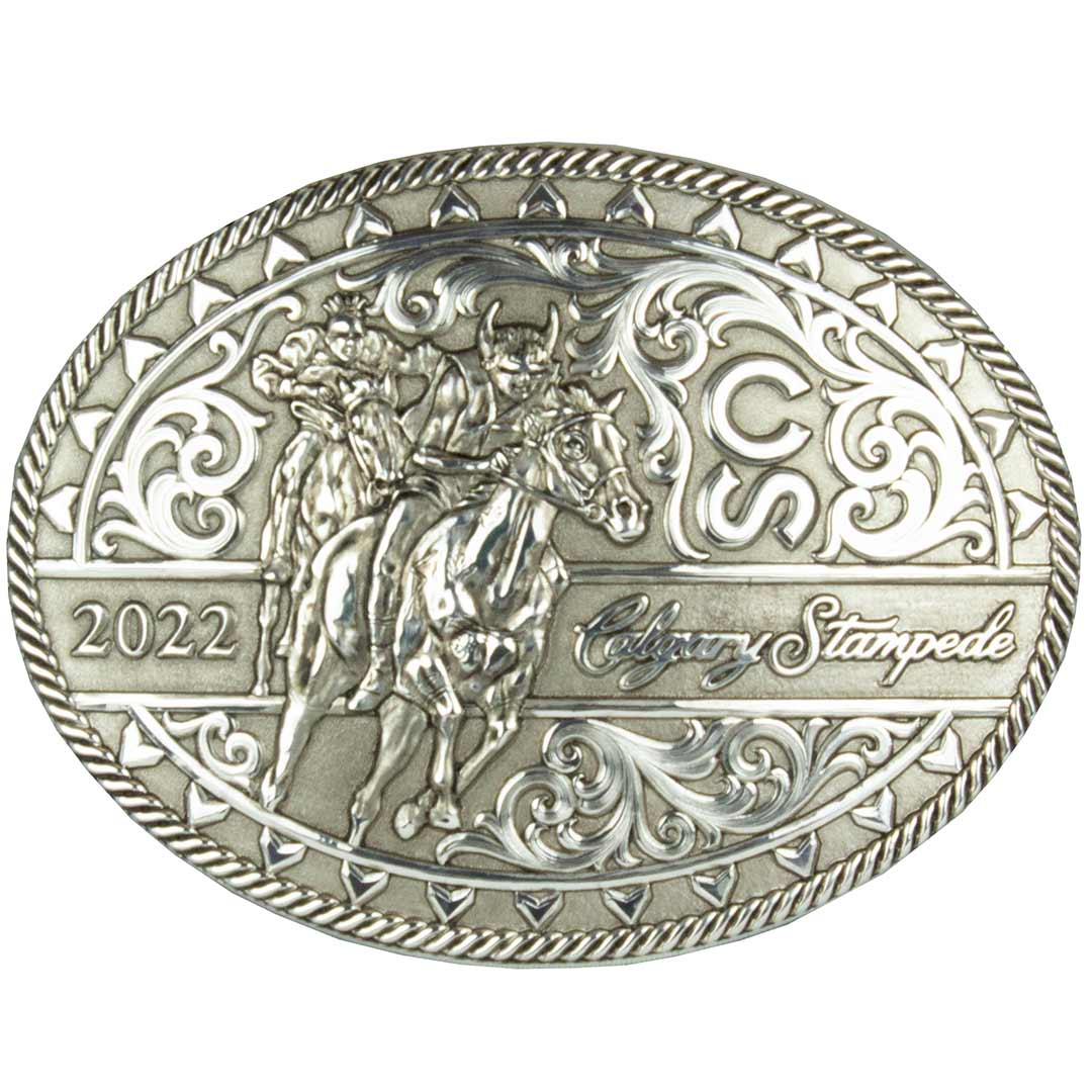Calgary Stampede Antique Silver Poster Buckle