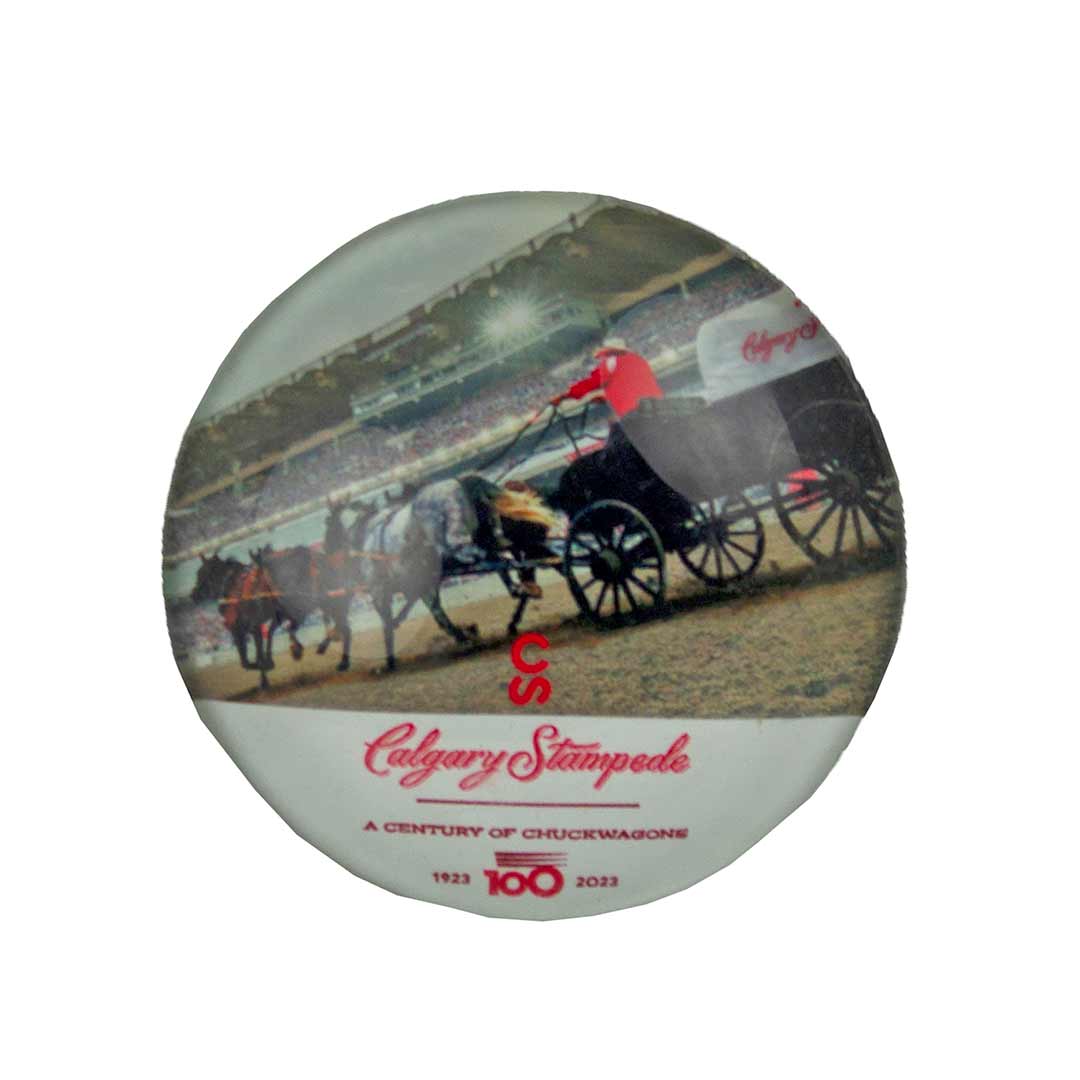 Calgary Stampede Chuckwagon Bubble Magnet