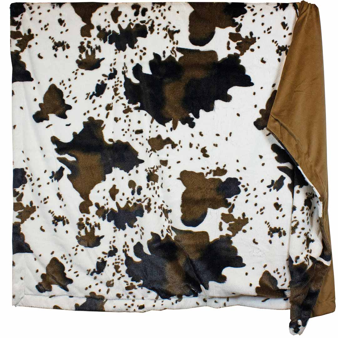 Calgary Stampede Cow Print Throw Blanket