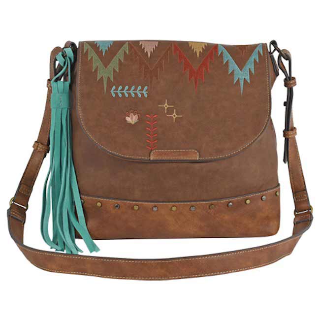 Catchfly Embroidered Crossbody Purse