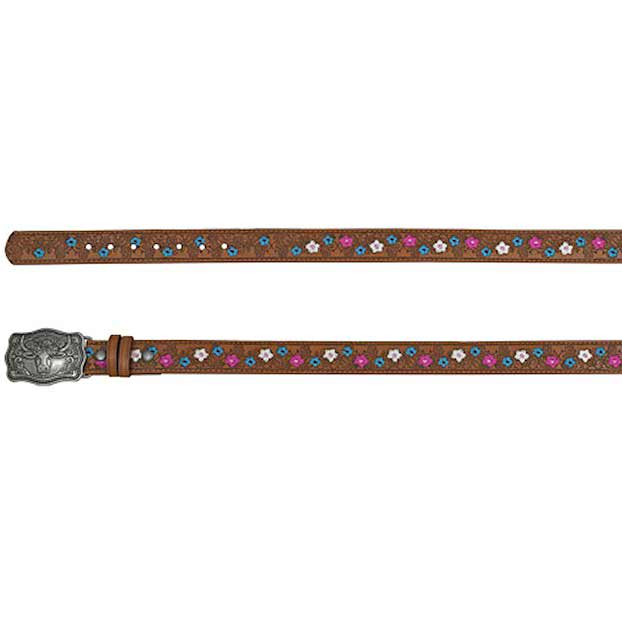 Catchfly Girls' Floral Embroidered Belt