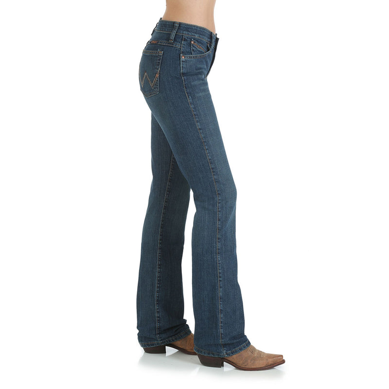 Wrangler Women's Ultimate Riding Q-Baby Mid Rise Jeans