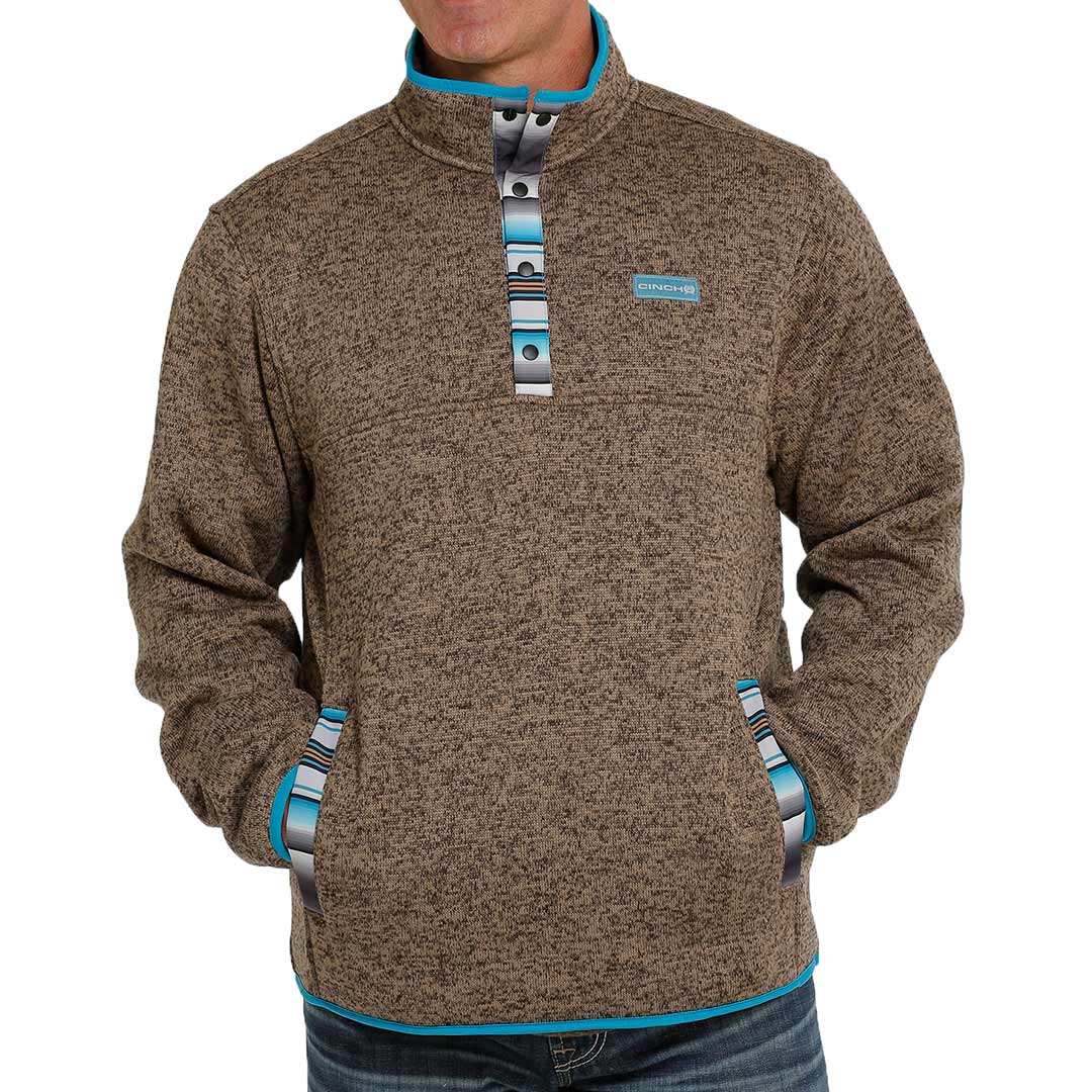Cinch Men's 1/4 Snap Knit Pullover