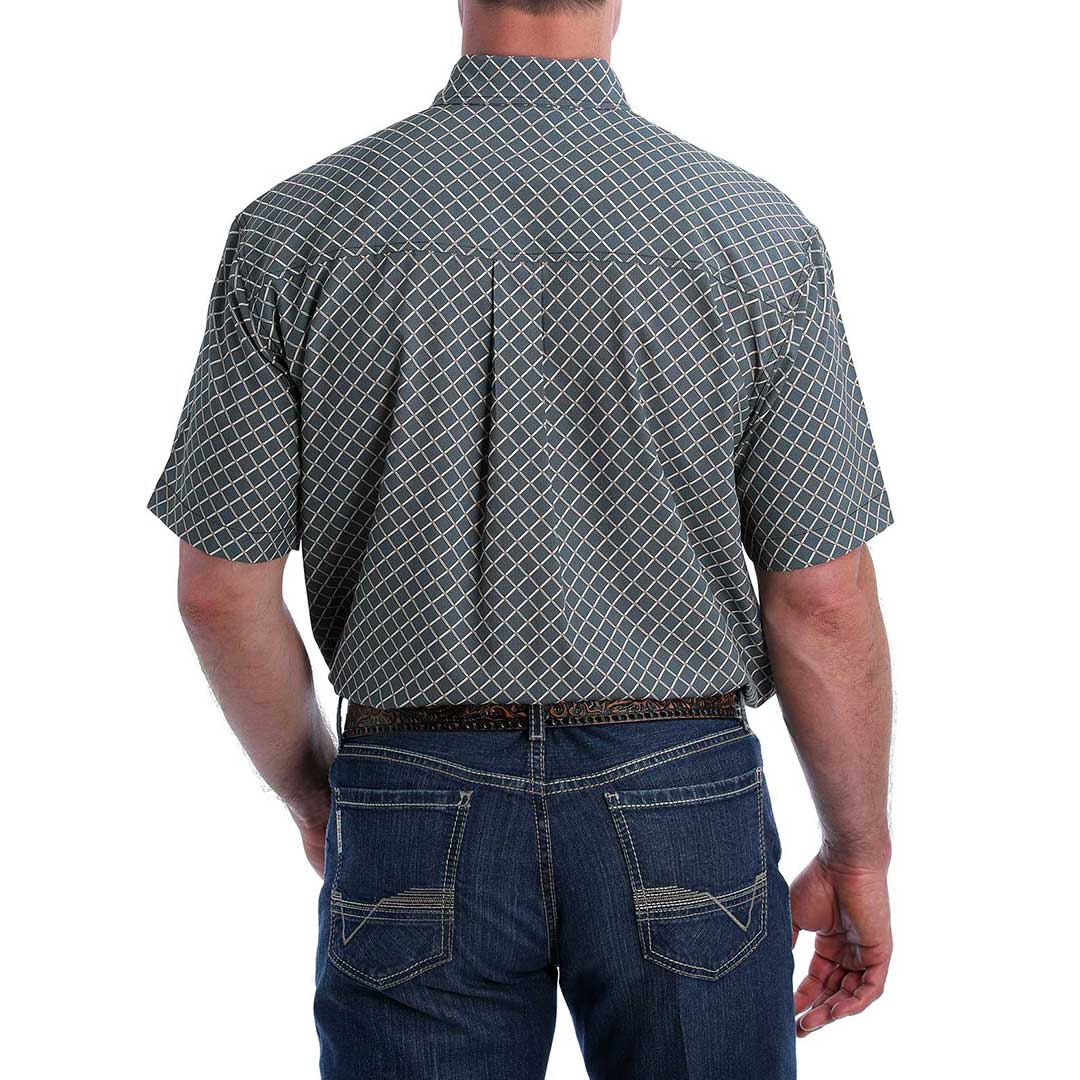 Cinch Men's Diamond Print Short Sleeve Shirt