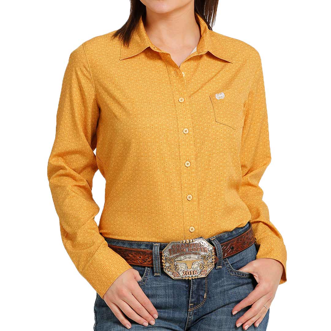 Womens cinch button up shirts hotsell