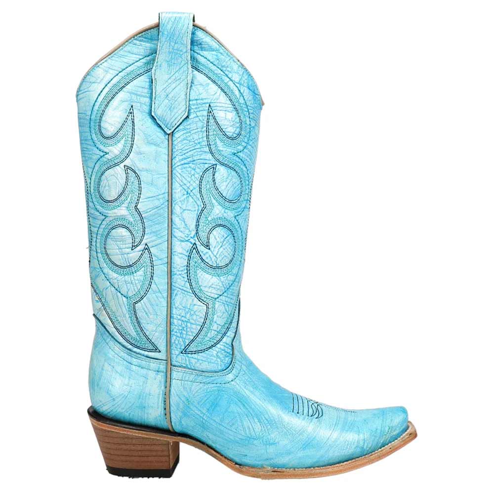 Circle G Women's  Brushstroke Snip Toe Cowgirl Boots