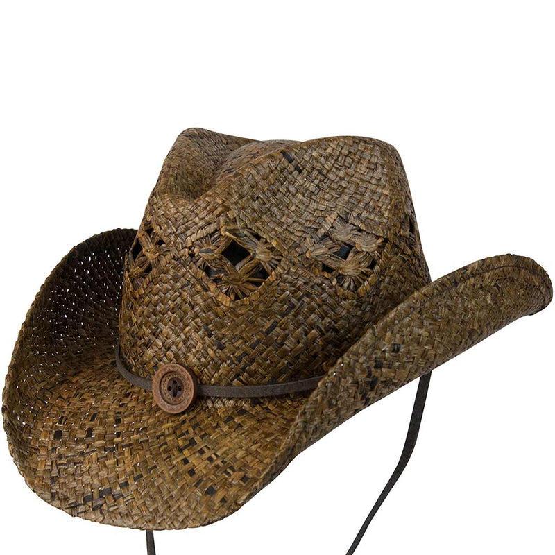 Conner Hats Button Concho Straw Cowboy Hat