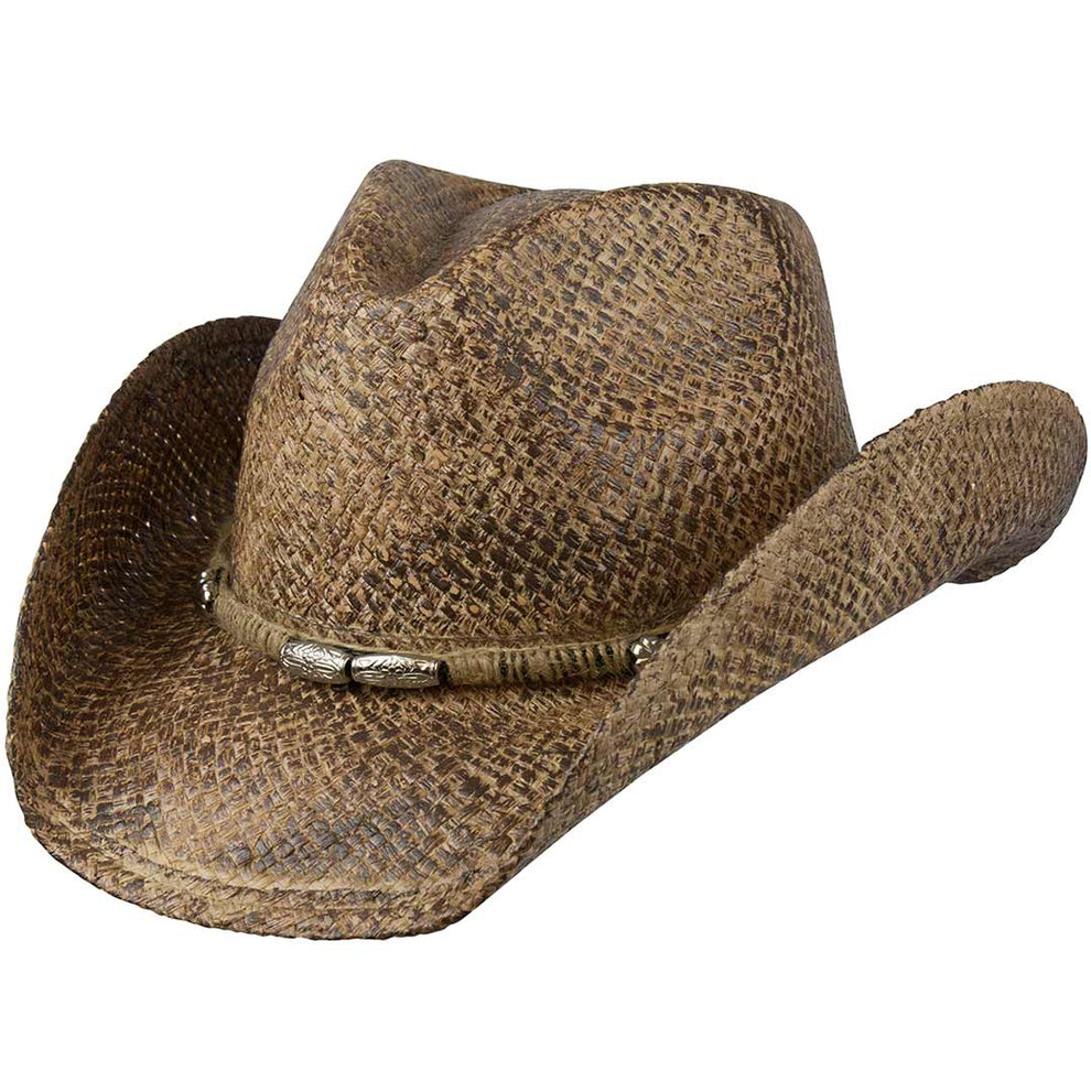 Conner Hats Silver Bead Band Straw Cowboy Hat