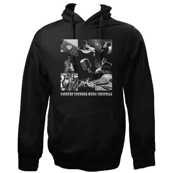 Country Thunder Unisex Collage Graphic Hoodie