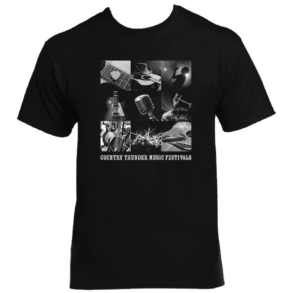 Country Thunder Unisex Collage Graphic T-Shirt
