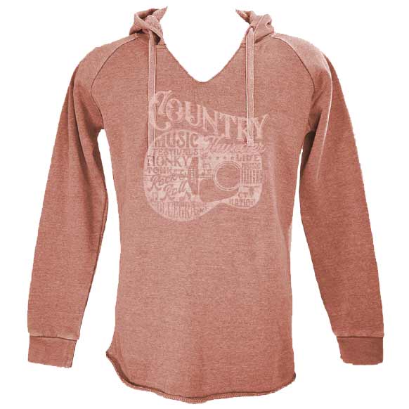 Country Thunder Women's Guitar Graphic Hoodie