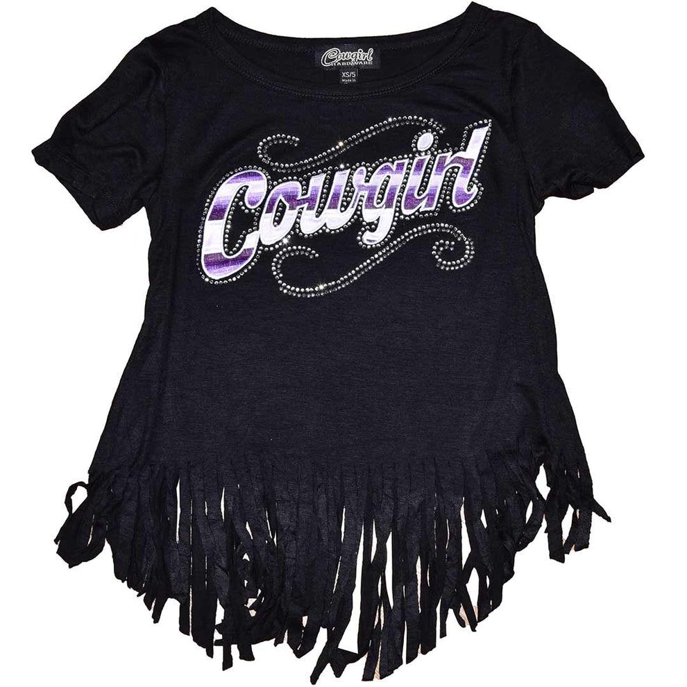 Cowgirl Hardware Girls' Cowgirl Fringe Graphic T-Shirt